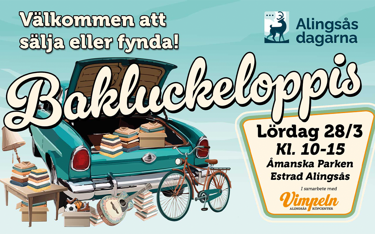 Bakluckeloppis på Alingsåsdagarna